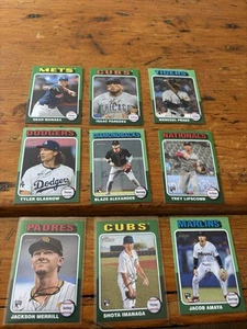 2025 Heritage High Number Green Parallel Lot 9 Jackson Merrill RC Shota Imanaga - Picture 1 of 1