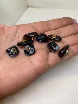 Lot of 8 Gemstone Buttons New - Image 1 of 3