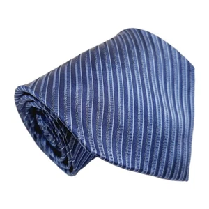 Kenneth Cole New York Krawatte Blau Streifenmuster Herren Seidenkrawatte - Bild 1 von 5