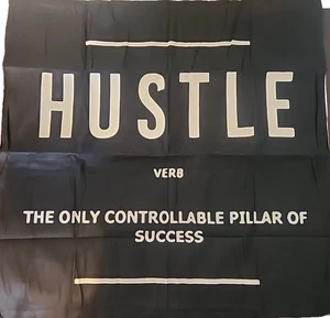 18" x 18" Decorative Pillow Case "Hustle: The Only Controllable Pillar " NEW - Bild 1 von 2
