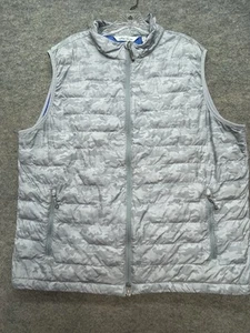 Peter Millar Puffer Weste Herren Gr. XL Extra Large grau Camouflage Zip Camo Hyperflight - Bild 1 von 10