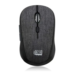 Adesso iMouse S80B Wireless Optical Fabric Mini Mouse - Black - Picture 1 of 8