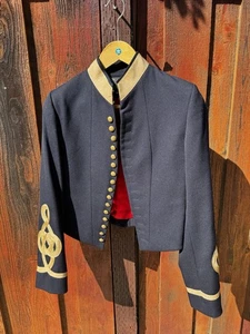 Vintage Ralph Lauren Country Blue Army Band Jacket RRL Military Women’s 8 - Picture 1 of 9