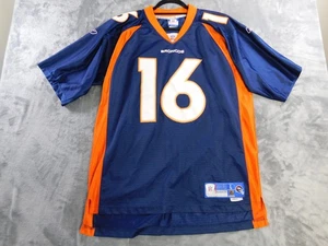 Vintage Denver Broncos Jersey Mens Large NFL Football Reebok 16 Throwback 90s - Picture 1 of 10