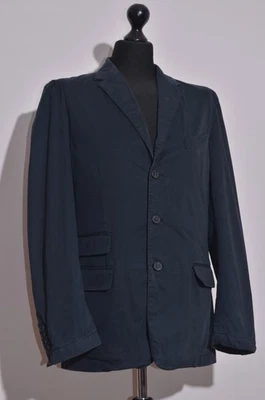 万宝路经典西装外套夹克男式欧盟 50/M 黑色休闲棉工作服 — 第 1/4 张图片