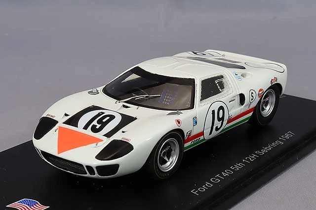 Spark US252 1/43 GT40 #19 5TH 12H SEBRING 1967 N. VACCARELLA - U. MAGLIOLI - Imagen 1 de 4