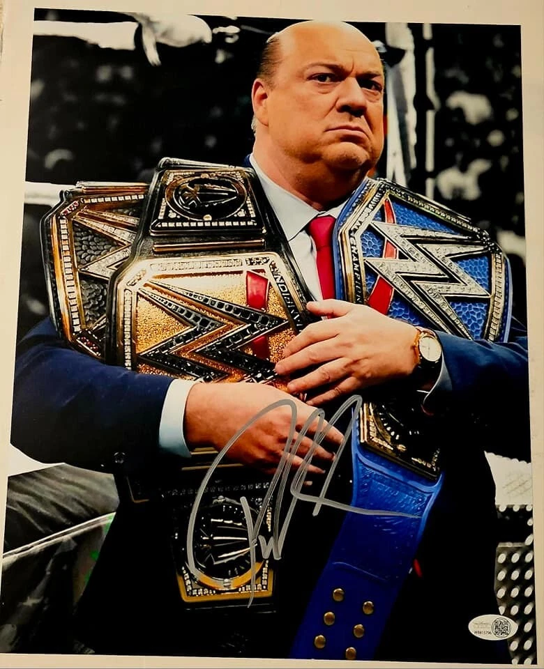 Foto firmada por Paul Heyman de lucha libre WWE 11x14 leyenda ECW CERTIFICADO DE AUTENTICIDAD JSA Brock Lesnar Foto 1 de 3