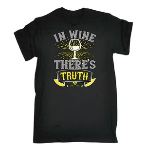 In Wine Theres Truth - Mens Funny Novelty T-Shirt Shirts T Shirt Tee Tshirts - Picture 1 of 10