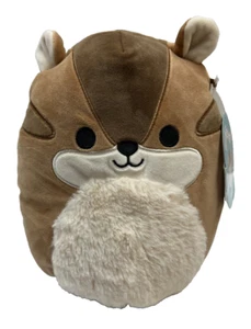 Squishmallows Melzie das Streifenhörnchen 8 Zoll gestreifter Schwanz weiches Plüschtier - Bild 1 von 11