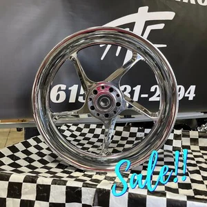 CLEARANCE FRONT CHROME JEDI WHEEL FRONT WHEEL 1999-2024 SUZUKI HAYABUSA - Picture 1 of 13