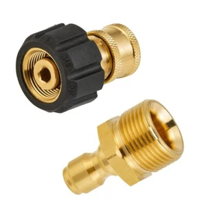 2X(High Pressure Washer Adapter Set Connect Kits for Snow Foam M22 to 18) - Picture 1 of 6