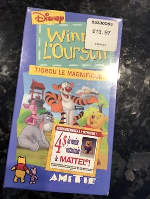 Winnie The Pooh French VHS Sealed New - Image 1 of 3