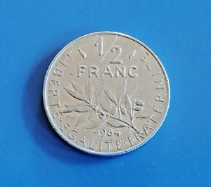 Frankreich, Münze 1/2 Franc, 1984, " Stempelglanz " für Sammler - Bild 1 von 3