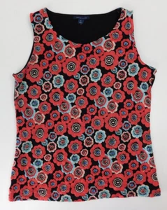 Tommy Hilfiger Womens  Flower Embroidered Tank Top Size M - Picture 1 of 9