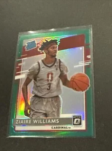 2021 Chronicles Ziaire Williams verde Prizm ottico parallelo rookie quasi nuovo - Foto 1 di 2