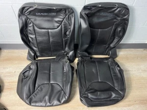 OEM Jeep JKU Wrangler Rubicon 10th Anniv Complete Set Leather Seat Covers 11-17 - Foto 1 di 12