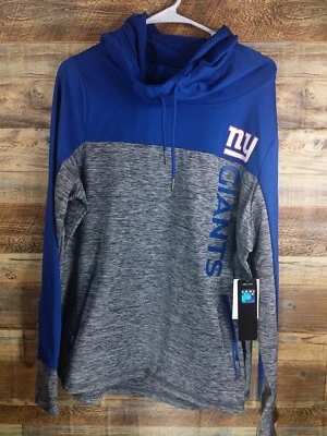 NUEVO CON ETIQUETAS Ropa del equipo de la NFL para mujer New York Giants gris azul sudadera con capucha talla XL Foto 1 de 4