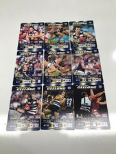 2004 AFL Teamcoach Trading Card Base Card Team set GEELONG (9)