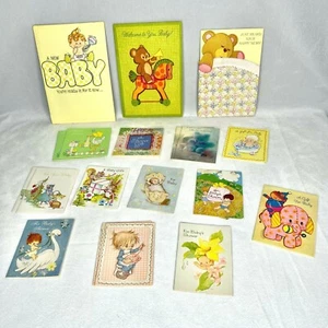 Lot of 19 Vintage Baby Shower Cards Greeting Cards Some Doubles Used - Bild 1 von 12