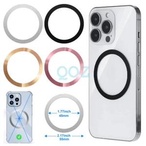 Magnetic Metal Plate Ring For Magsafe Wireless Charger Iron Sheet Sticker iPhone - Picture 1 of 17