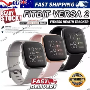 Fitbit Versa 2 Health & Fitness Smartwatch Heart Rate Alexa Sleep Swim Tracking - Picture 1 of 16