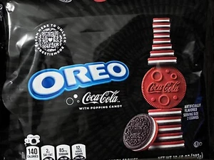 NEW LIMITED EDITION OREO COCA COLA FLAVOR + POPING CANDY COOKIES 10.68 OZ PACK - Picture 1 of 5