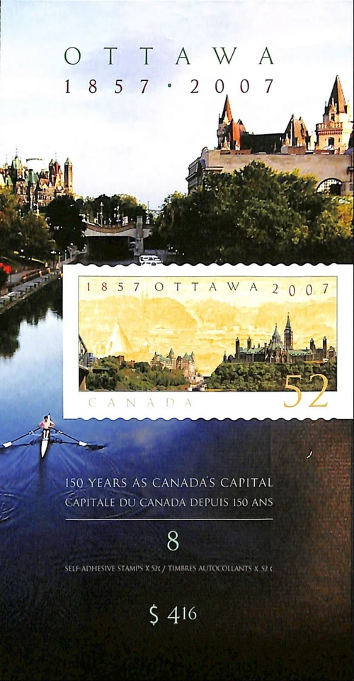 Canada - Booklet #BK350 - 2007 - Ottawa Sesquicentennial - Scott 2214 - Image 1 of 1