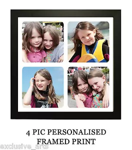 TU MARCO DE REGALO PERSONALIZADO RETRO ESTAMPADO ENMARCADO MONTAJE COLLAGE FOTO 4 FOTOS/IMÁGENES - Imagen 1 de 6