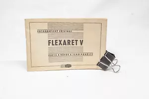 Manuál - flexaret V - Meopta - Picture 1 of 1