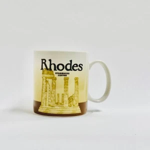 Starbucks Rhodes Greece Europe Cup Coffee Mug Collector Global Icon 16oz MIC - Picture 1 of 3