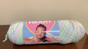 Vintage Red Heart Baby Fingering Pompadour 3 PLY Yarn 046 Carousel Print - Picture 1 of 3
