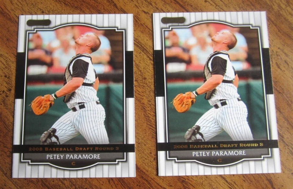 Petey Paramore Lot of 2 2008 Razor Signature Series #86 Cards MiLB AZL Athletics - Image 1 of 2