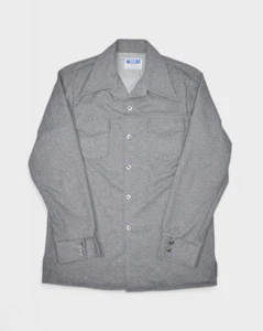 Farah Jacket Mens L Grey Leisure Suit Coat Time Out Dagger Collar Made in USA - Picture 1 of 6