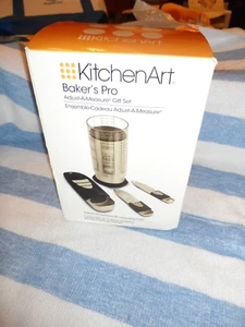 KitchenArt Bakers Pro Adj-A-Measure 4-Piece Set - Satin New in Box - Picture 1 of 3