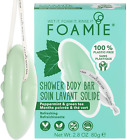FOAMIE Shower Body Bar, Peppermint & Green Tea, Plastic-Free, Refreshing