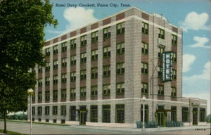 Union City,TN Hotel Davy Crockett Obion County Tennessee Postcard - Picture 1 of 2