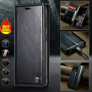 Etui Pour iPhone 15 14 13 12 11 Pro XS Max 8 SE Magnétique Cuir Magnétique Coque - Photo 1 sur 17