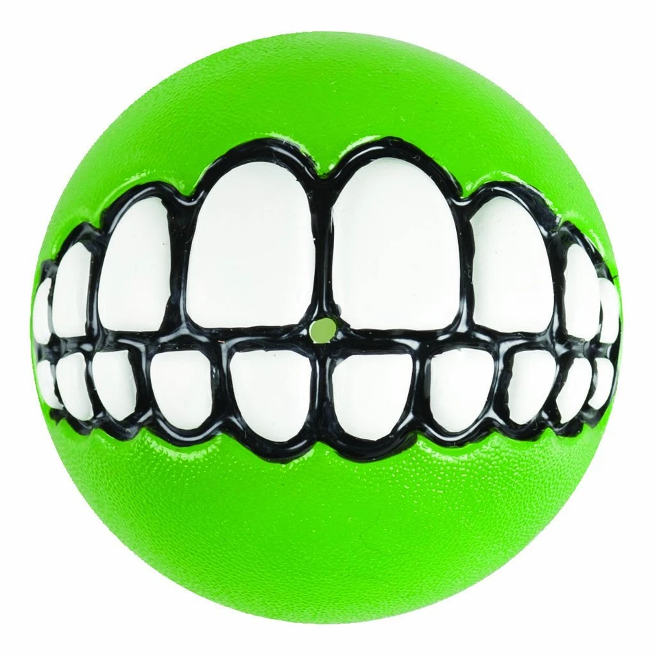 GR02-L Fun Dog Treat Ball in various sizes and colors Medium Lime - Image 1 of 4