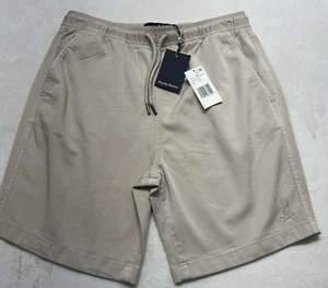 NWT Psycho Bunny Khaki Shorts Youth Boys XL 18-20 Embroidered Logo Elastic Waist - Picture 1 of 13