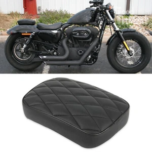 Motorrad Schwarz Diamant Soziussitz Sitzpad 8 Saugnapf Beifahrersitz Für Harley - Bild 1 von 12