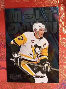 Inserto Sidney Crosby 2023/24 Metal Universe Hockey Melt Down Pittsburgh Penguins - Foto 1 di 1