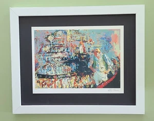 LeRoy Neiman " THE BAR " Signed Pop Art Mounted Framed in New 11x14 - Picture 1 of 3