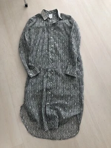 Kleid, Schwarz/Weiß Muster, Gr. 34,wie Neu, leicht fließender Stoff - Bild 1 von 7
