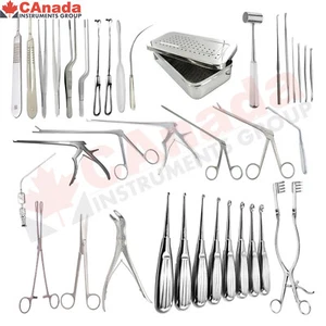 Laminectomy Set of 35 pcs Neuro orthopedic Back Bone Surgery Set with Sterilizat - Picture 1 of 2