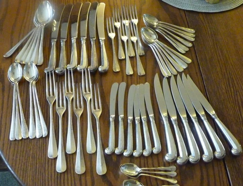 Queen Anne Sterling Silver 60 pc  Williamsburg Restoration rare pcs Cover