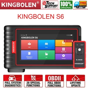 KINGBOLEN S6 Car OBD2 Scanner Code Reader Engine AT ABS SRS DPF Diagnostic Tool - Foto 1 di 21