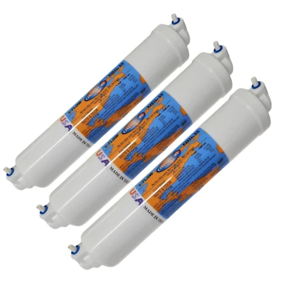 Omnipure K2533-SS Inline GAC 10" x 2" Postfilter 1/4" Elbow Tube 3PK - Image 1 of 2