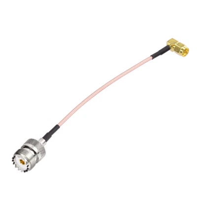UHF Female SO-239 to SMA Cable RG316 For Handheld Radio Antenna/Walkie Talkie - Image 1 of 3