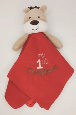Baby Starters My 1st Christmas Lovey Reindeer Peluche Sonajero Rojo Manta de Seguridad Foto 1 de 4