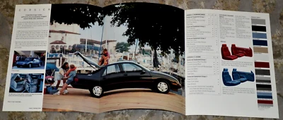1989 CHEVY CORSICA ORIGINAL DEALER FOLDOUT POSTER PRESS RELEASE BROCHURE - Image 1 of 4